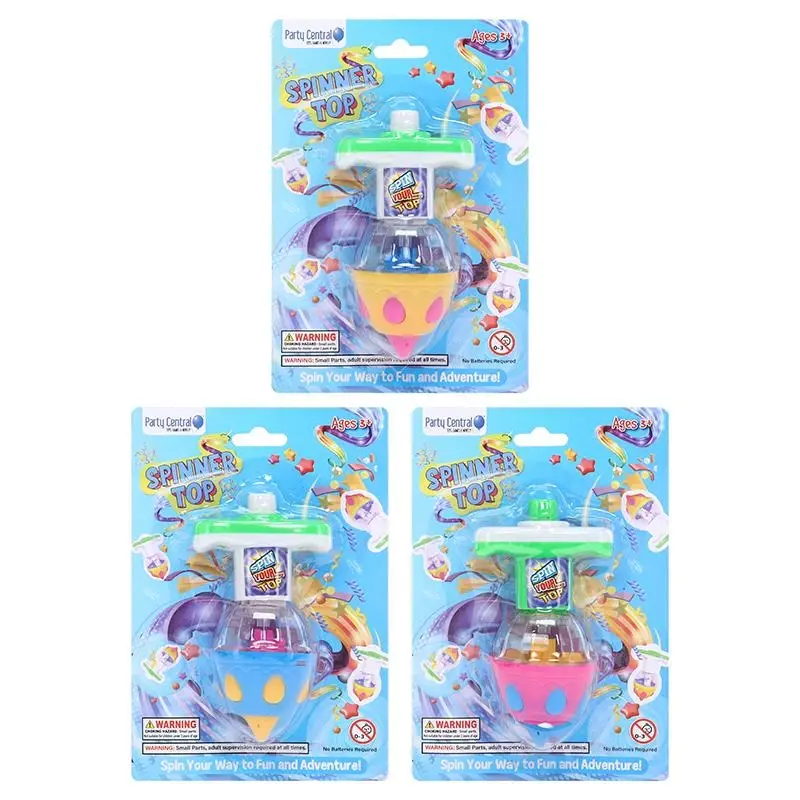 Spinner Top Toy – 3 Assorted Colours