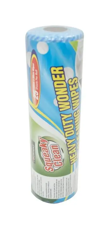 Squeaky Clean Wonder Cleaning Wipe Roll – 25PK