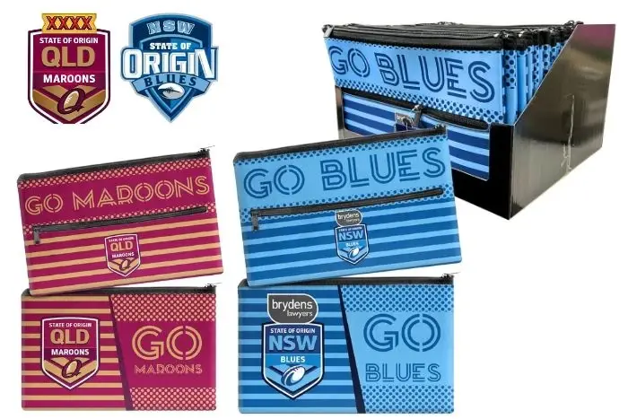 State Of Origin Pencil Case NSW & QLD
