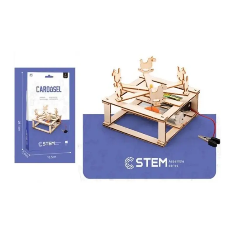 STEM Assemble Series Wooden Structures – DIY Carousel