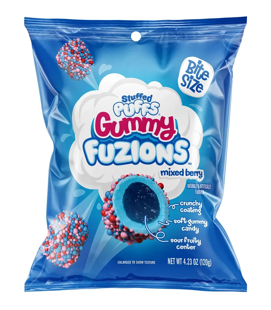 Stuffed Puffs Gummy Fuzions Mixed Berry 120g
