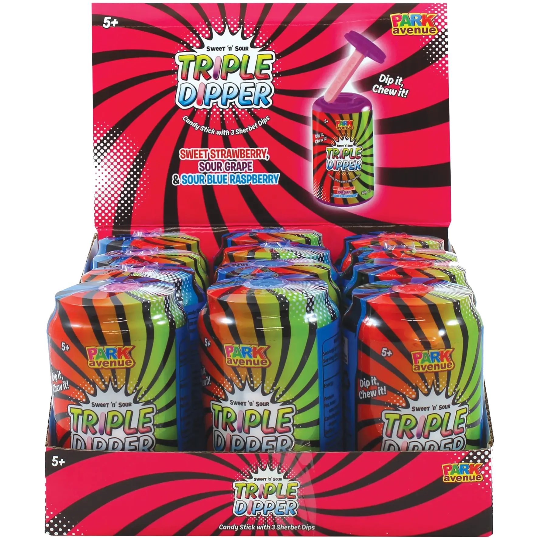 Sweet N Sour Tripple Dipper Candy Stick 35g