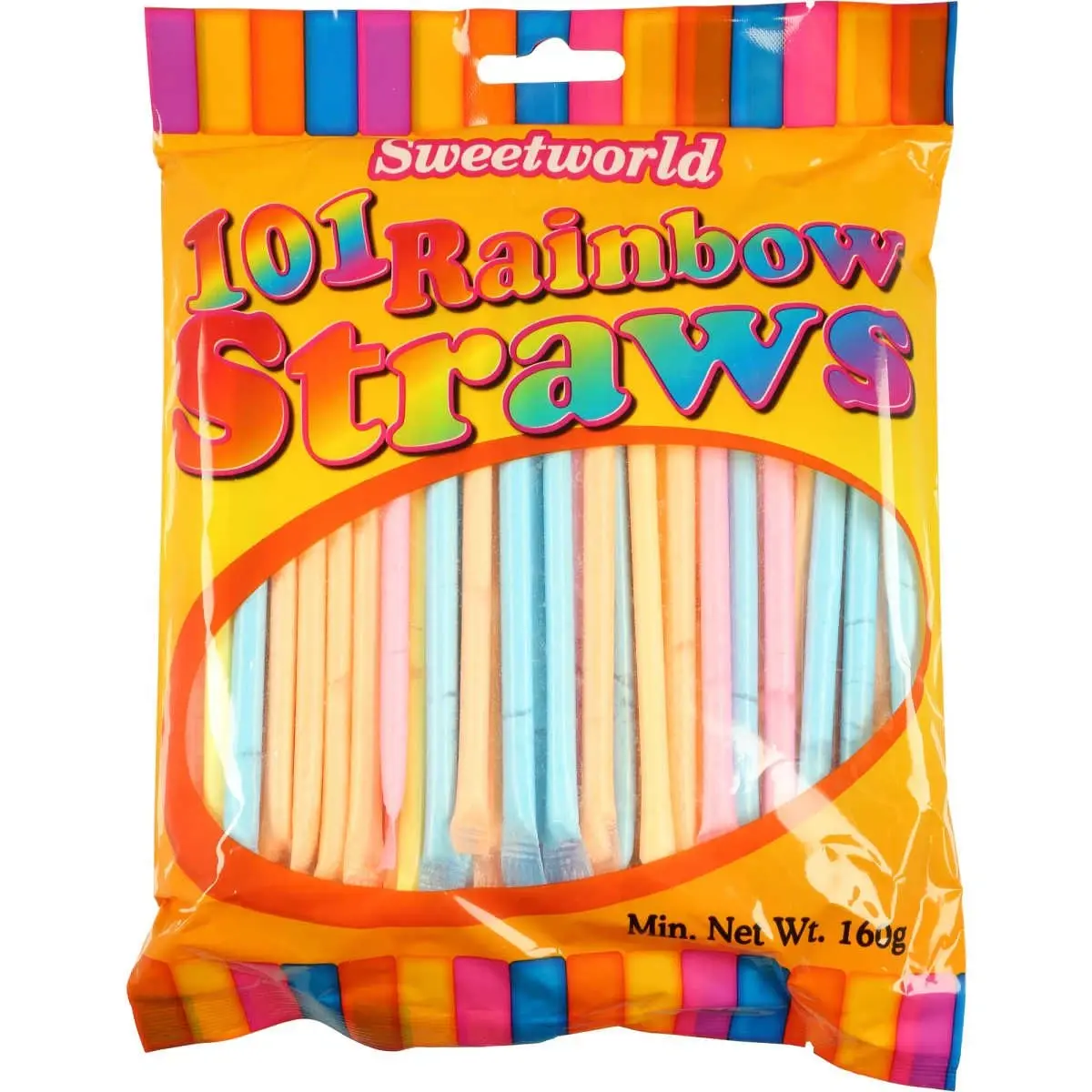Sweetworld Rainbow Straws 101 160g