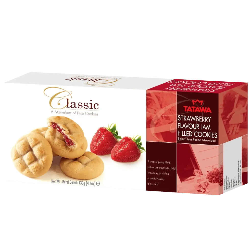 Tatawa Classic Cookies Strawberry 130g