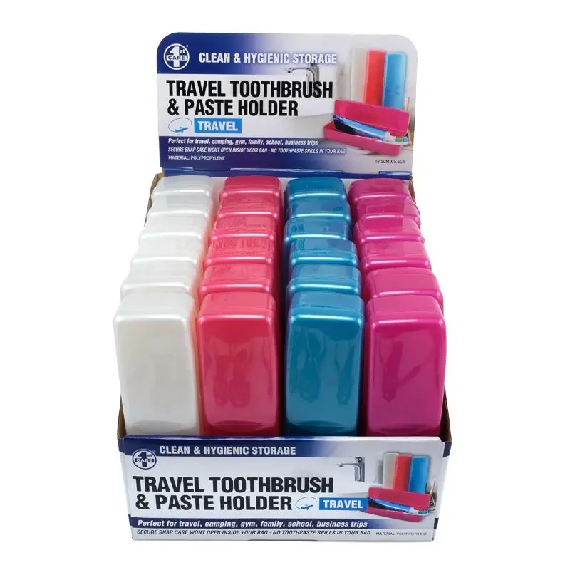 Toothbrush & Paste Travel Holder 19.5cm x 5.5cm