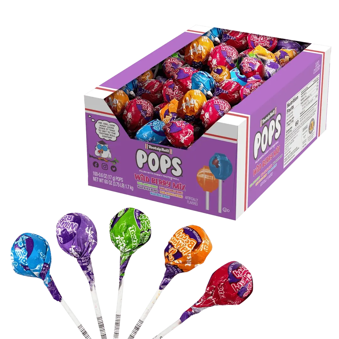 Tootsie Pops Box Wild Berry