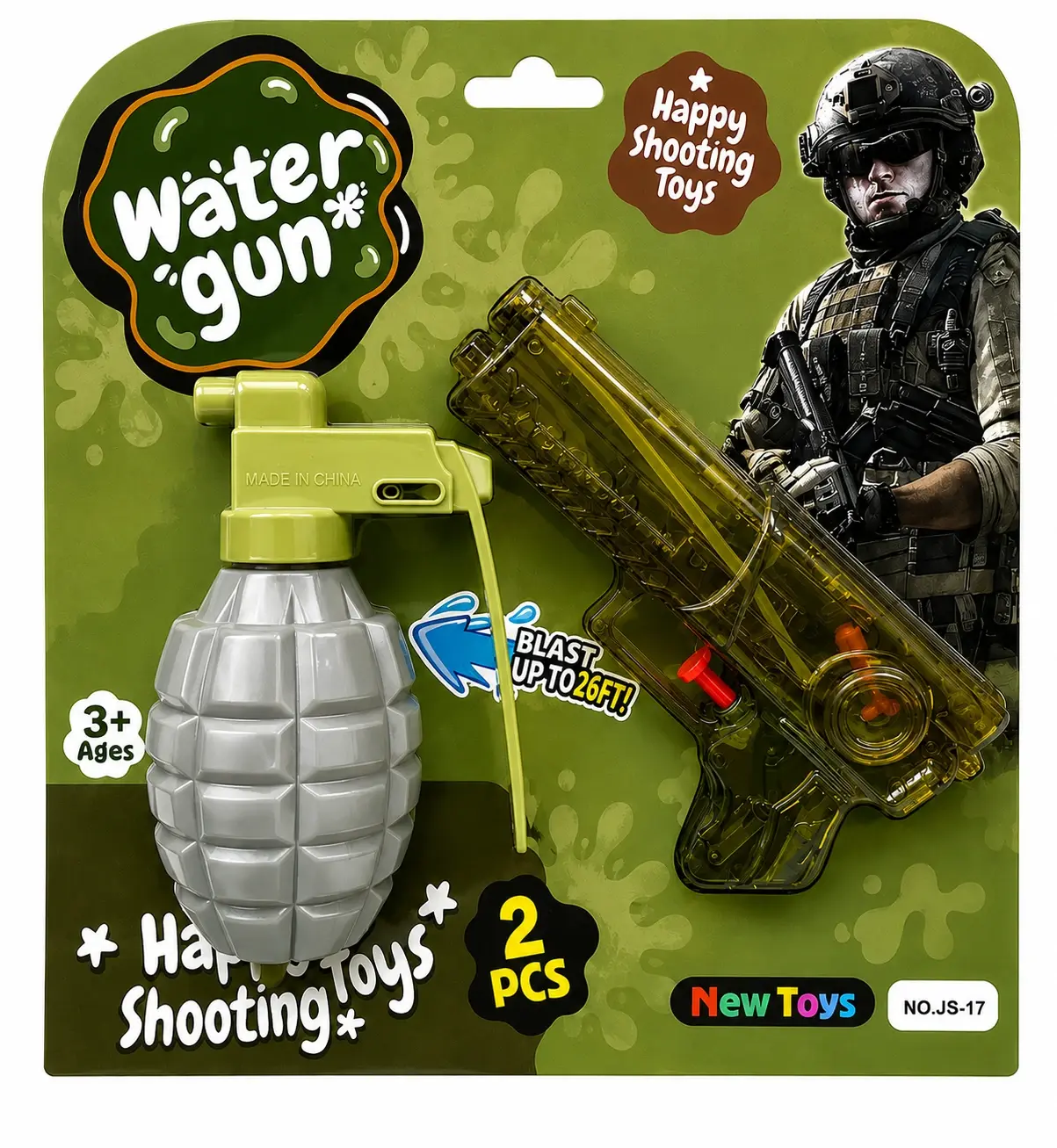 Toy Watergun & Grenade