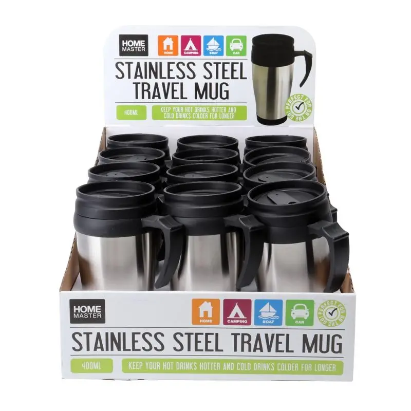 Travel Mug – Stainless Steel – 400mL