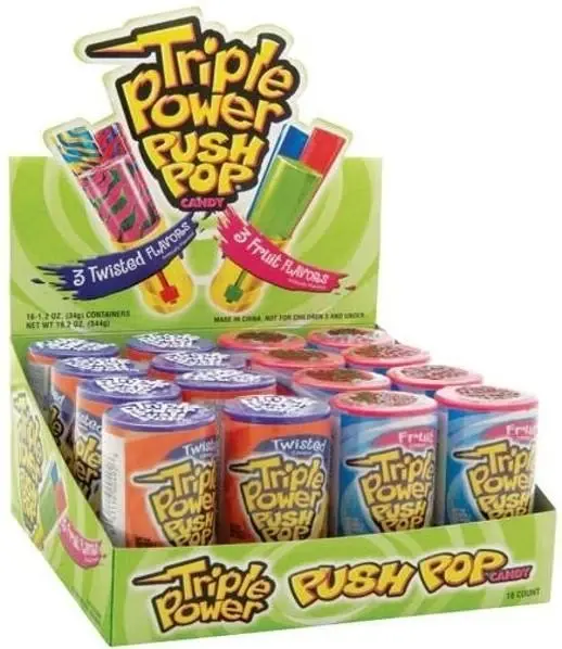 Triple Power Push Pop 34g
