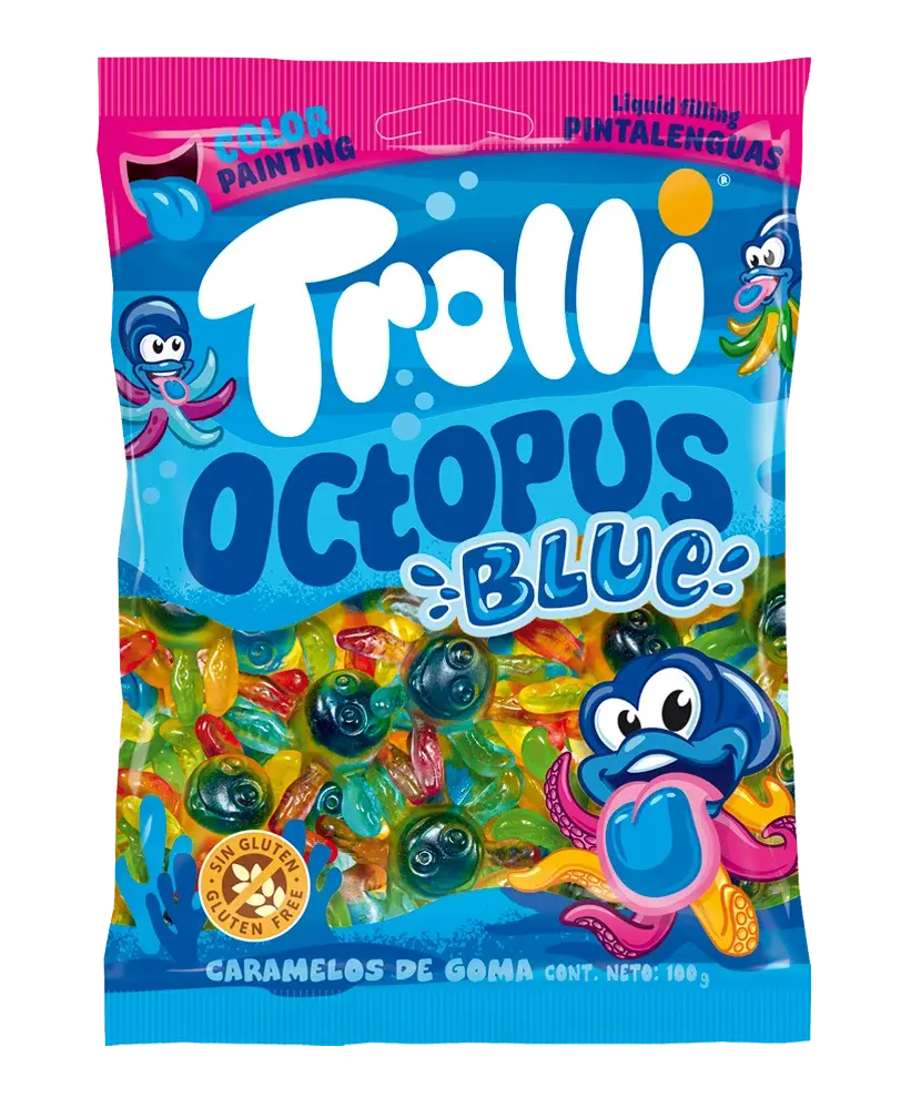 Trolli Spain Blue Octopus 100g