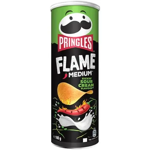 UK Pringles Flame Kickin Sour Cream 160g