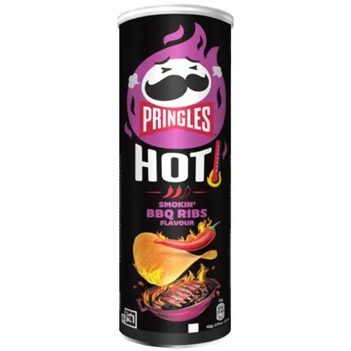 UK Pringles Hot Smokin BBQ Ribs 160g