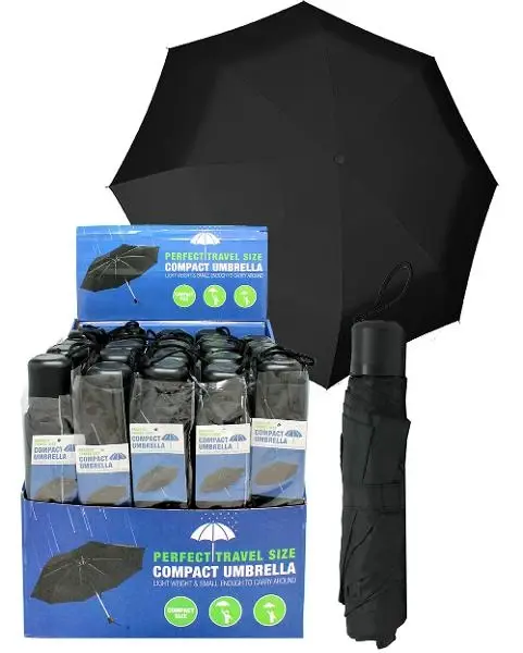 Umbrella Compact Black 20.5 x 8cm – CDU