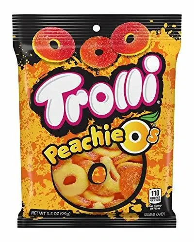 US Trolli Peachie O’s Hang Bag 4.25oz(141g)