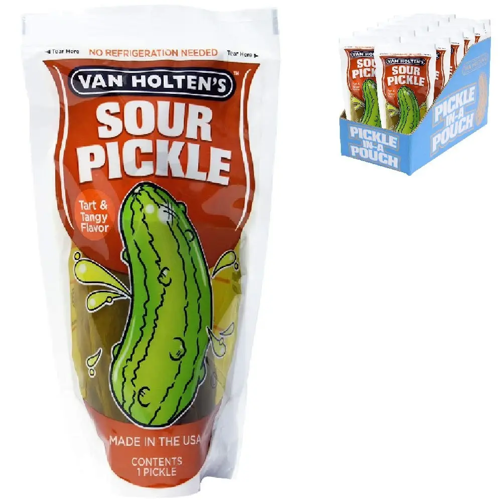 Van Holten’s Jumbo Sour Pickle-In-A-Pouch – CDU