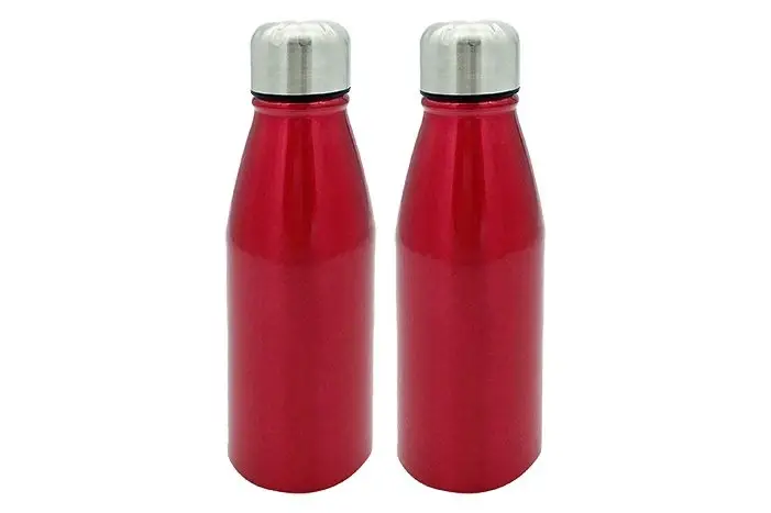Vita Aluminium 450ml Water Bottle – Red