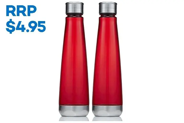 VYCLONE 600ml Tritan Water Bottle – Red
