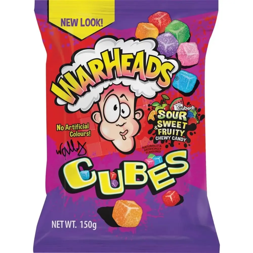 Warheads Chewy Cubes Bag 150g