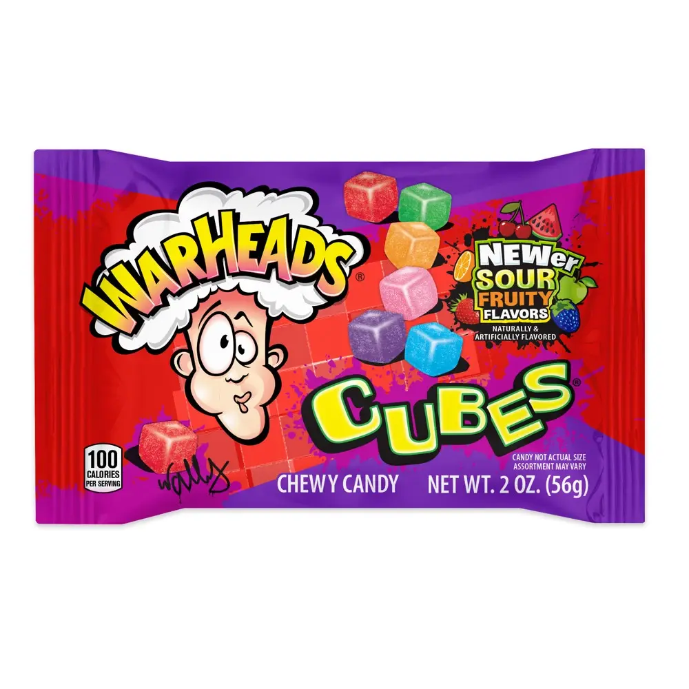 Warheads Sour Chewy Cubes 56g