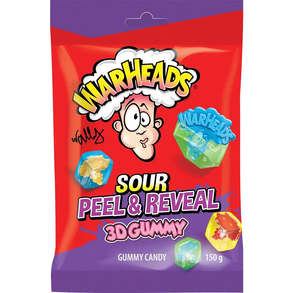 Warheads Sour Peel & Reveal 150g