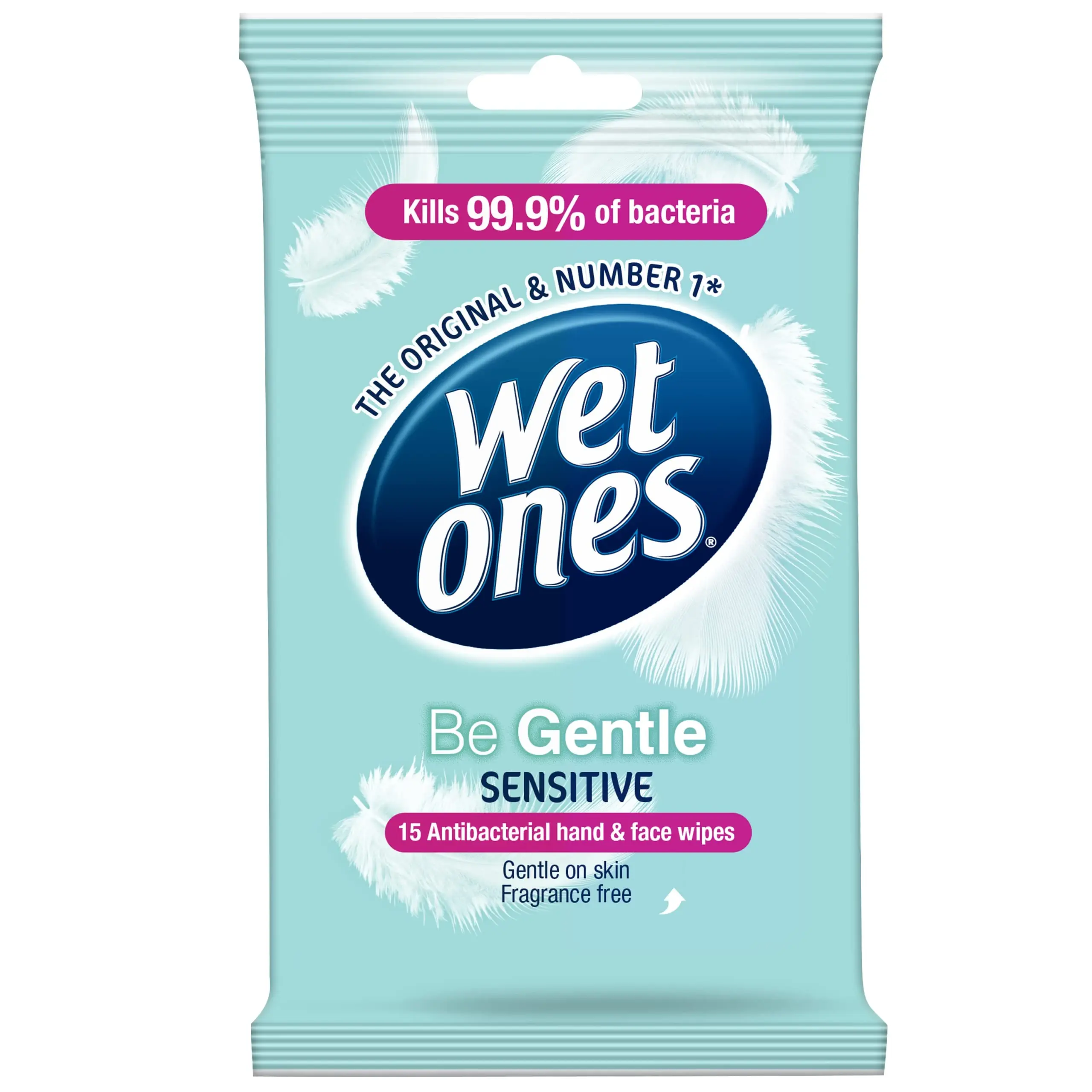 Wet Ones Be Gentle Sensitive Wipes – 15 Pack