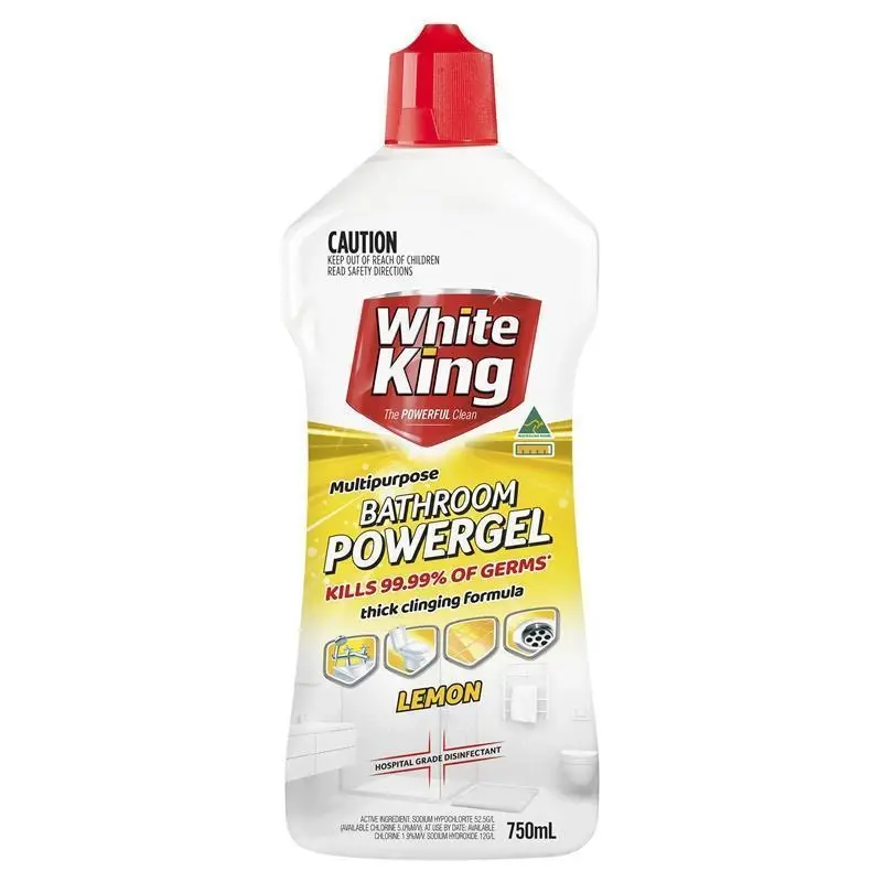 White King Multipurpose Lemon Bathroom Powergel – 750ml