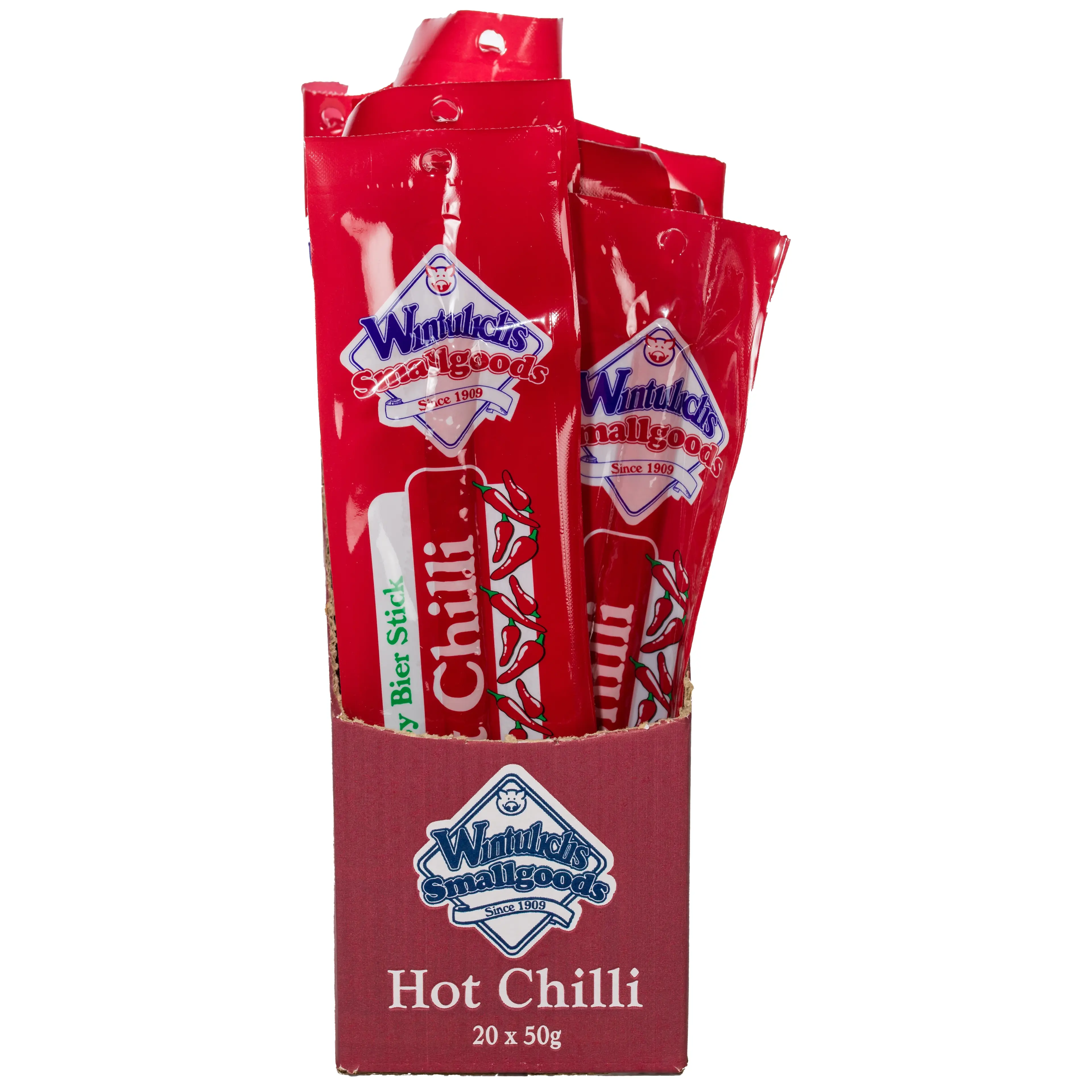 Wintulichs Big Boy Bier Stick Hot Chilli 50g