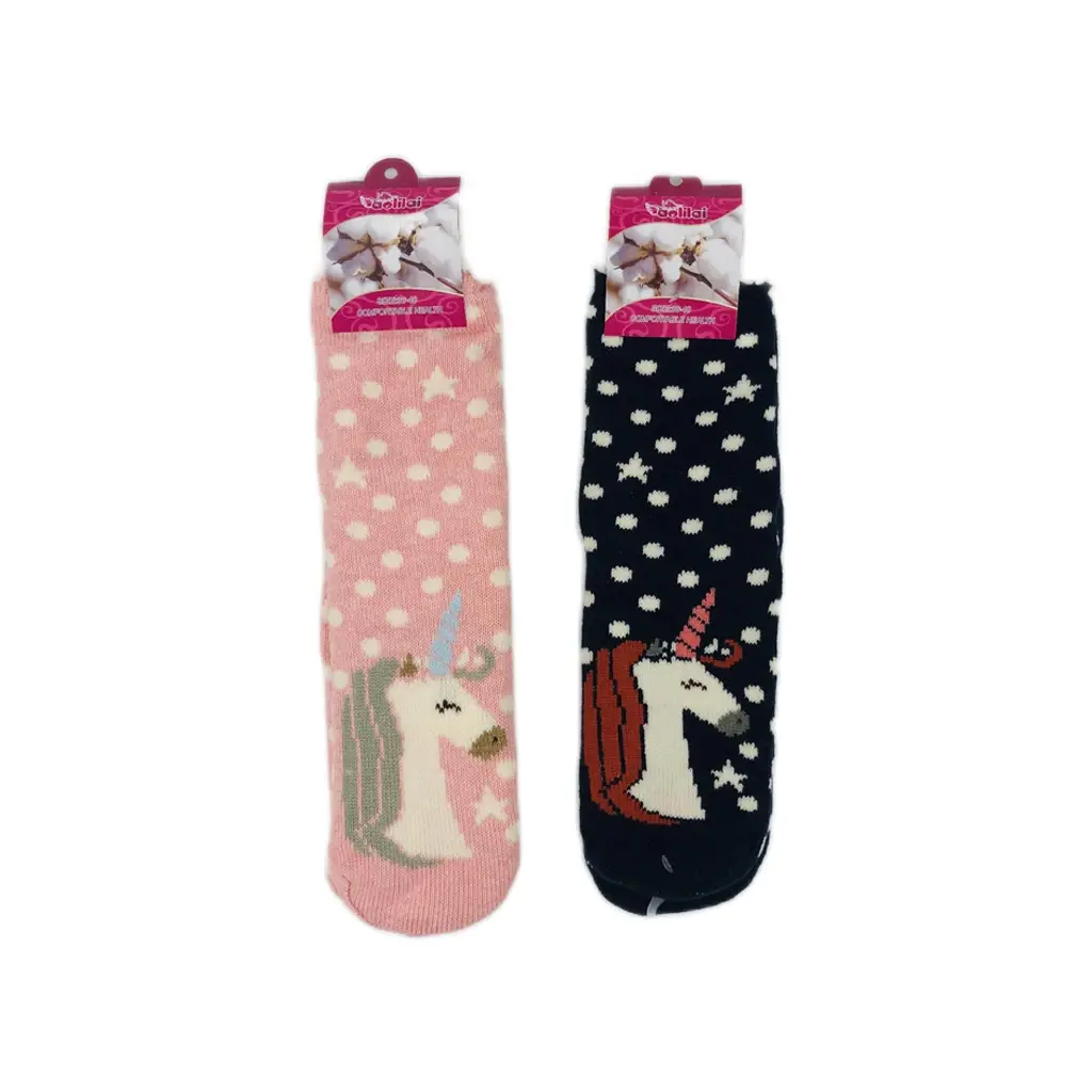 Women Non Slip Fluffy Bed Socks – Unicorn(36-40)