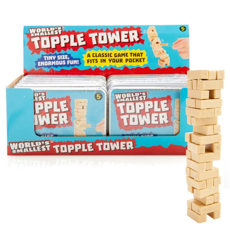 Worlds Smallest Topple Tower