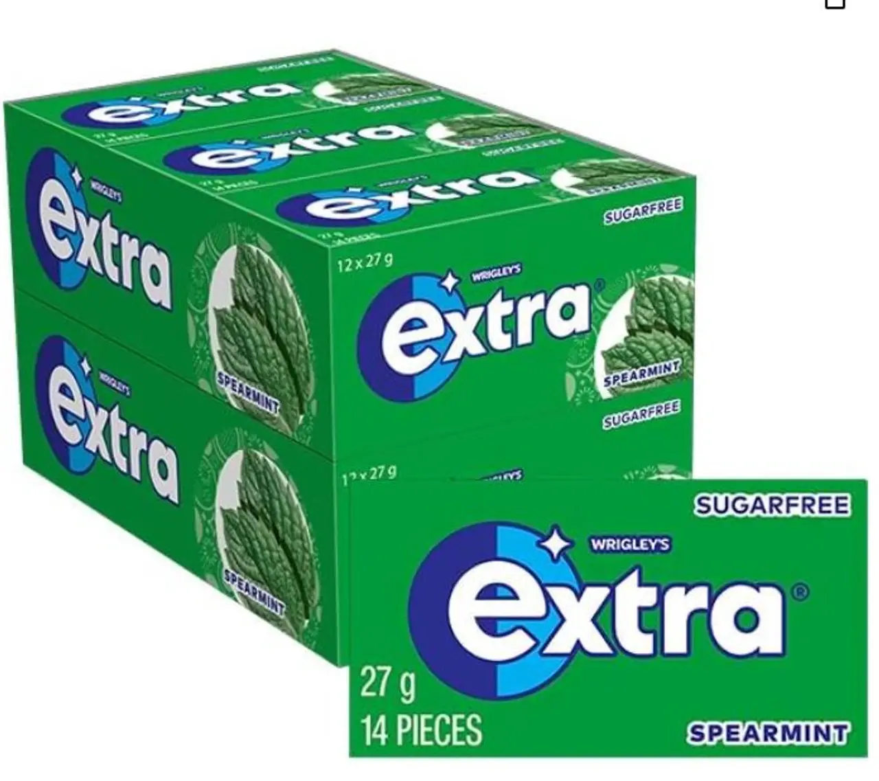Wrigley’s Extra Envelope Spearmint(AUS) 27g