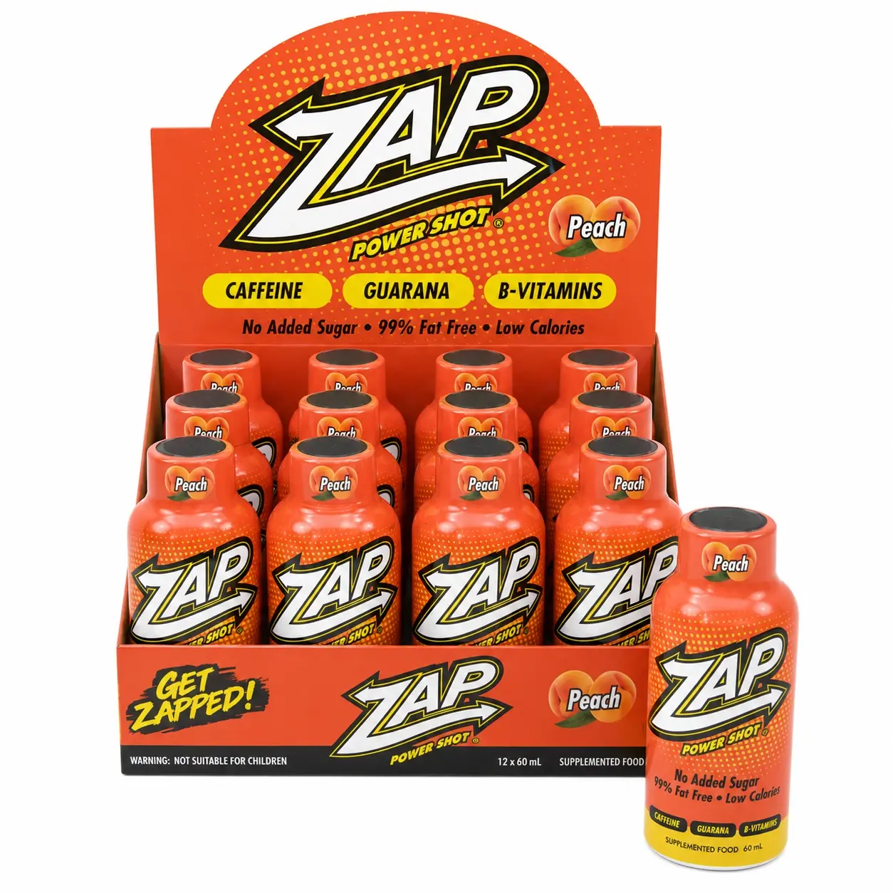 Zap Power Shot – Peach – 60ml