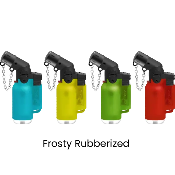 Zengaz Angle Jet Lighter – Frosty Rubberized