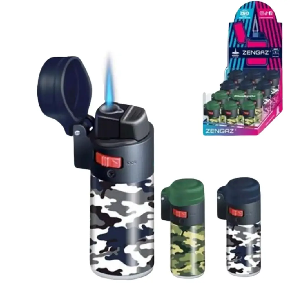 Zengaz Flame Jet Lighter – Army Design
