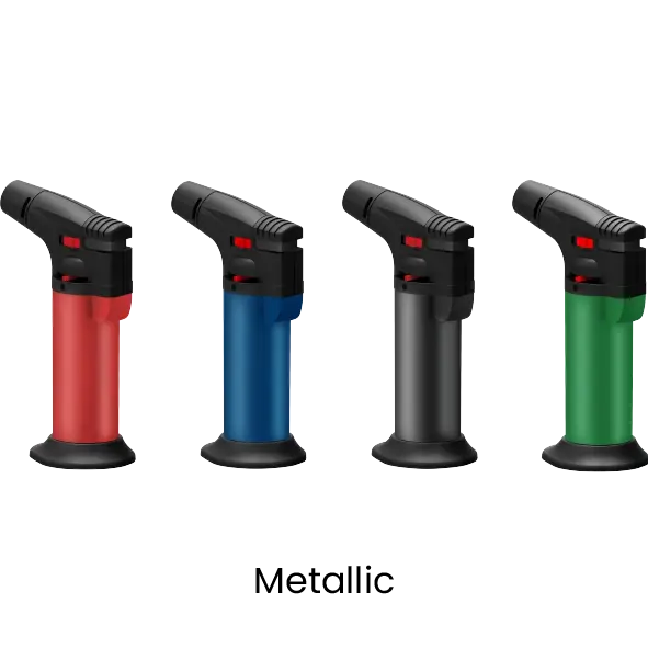 Zengaz Torch Jet Lighter – Metallic/Rubberized Mixed