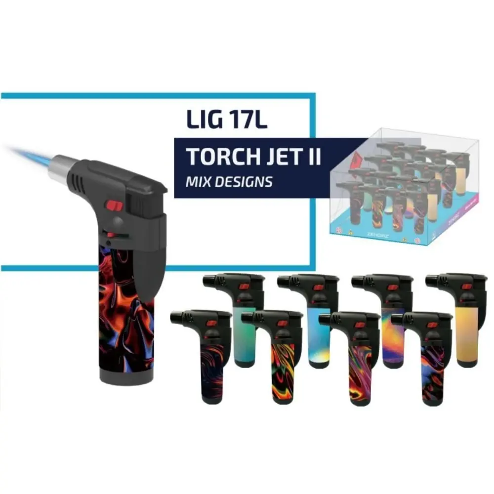 Zengaz Torch Jet Lighter – Mixed Designs L