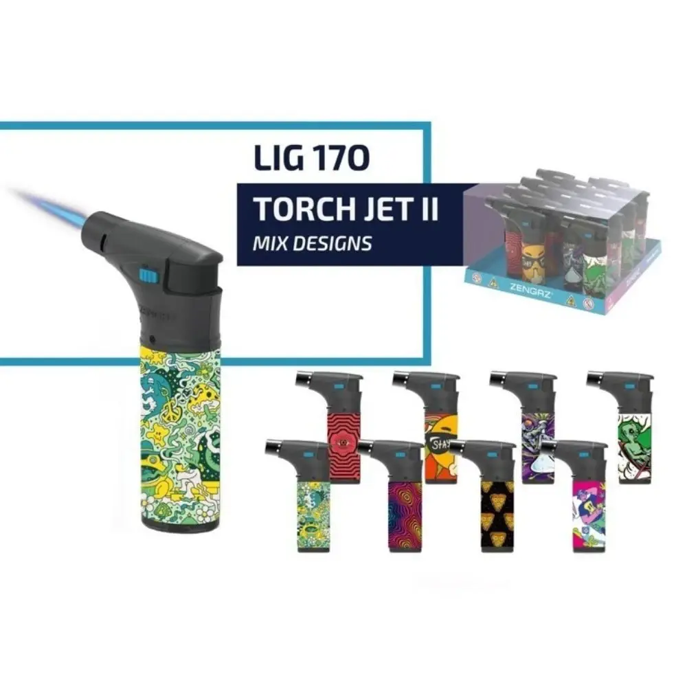 Zengaz Torch Jet Lighter – Mixed Designs O