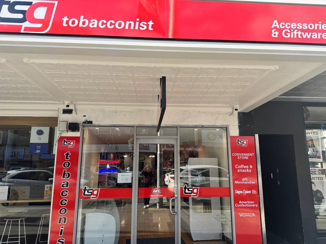 Product displays inside TSG Hobart Central