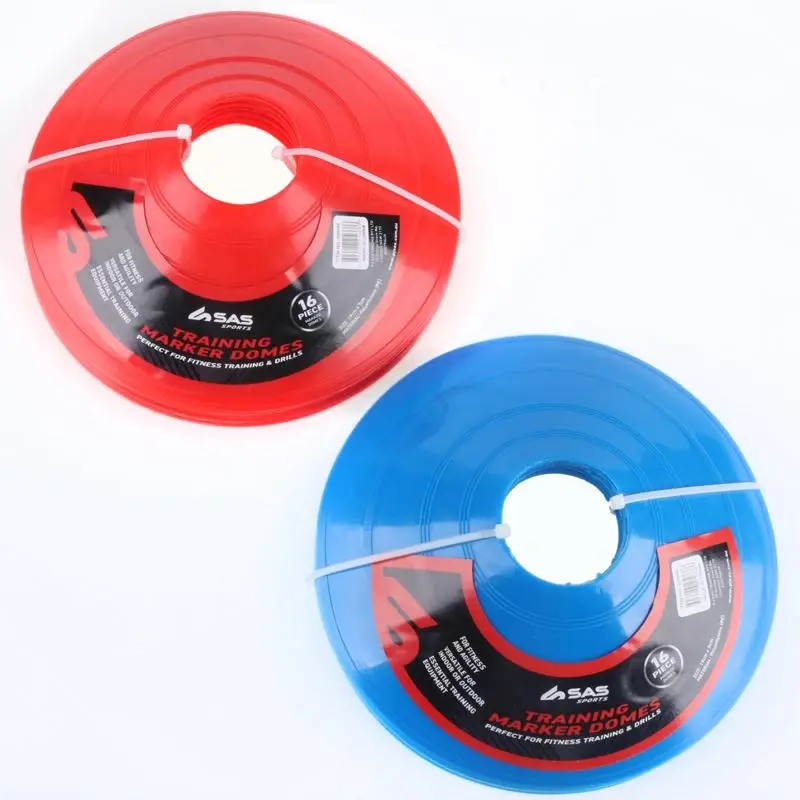Training Marker Domes 16pk – 19cm x 5cm – Red and Blue – Assorted